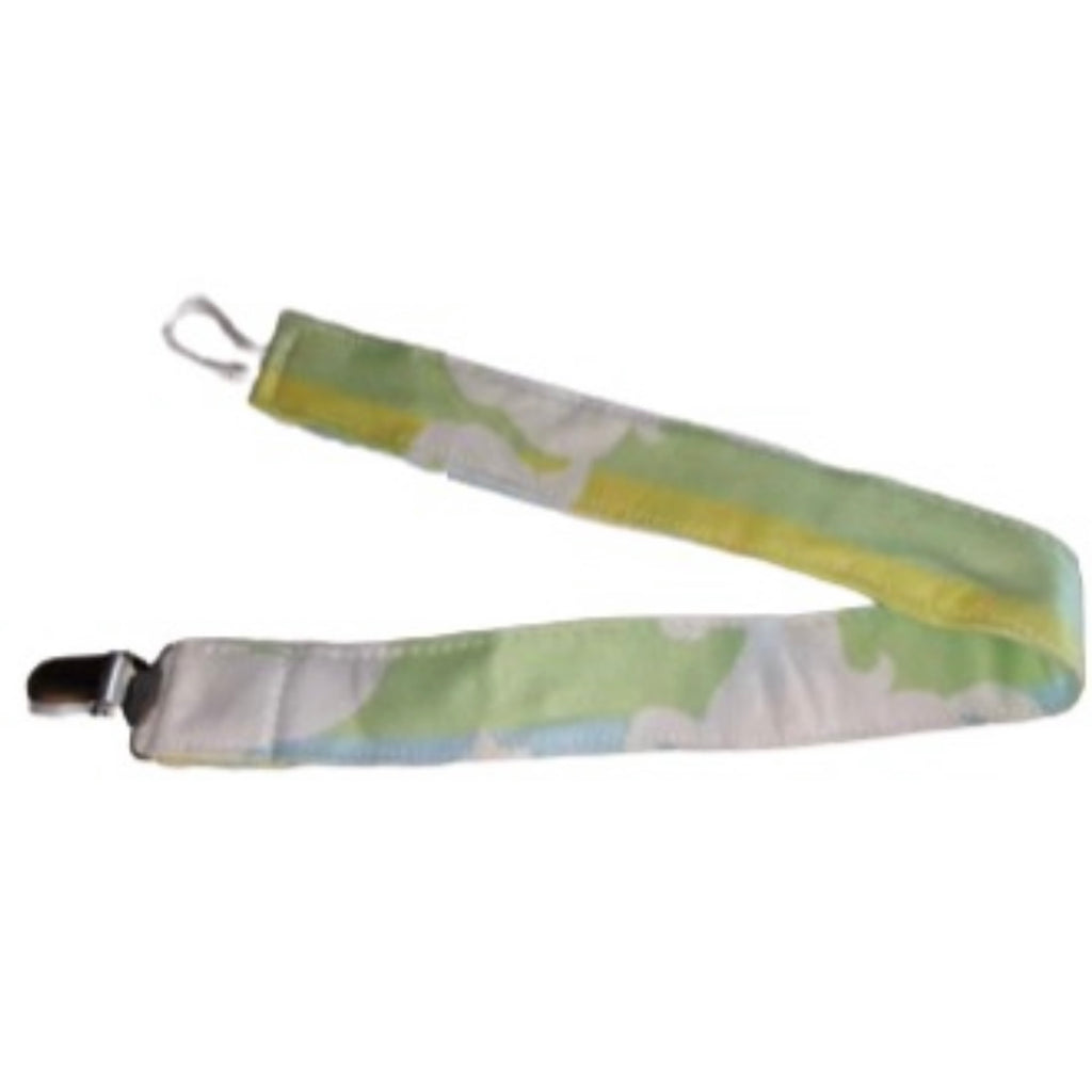 Rainbow Fabric Pacifier Clip