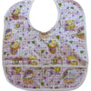 Lilac Spring Bears Water Proof Bib with Pocket