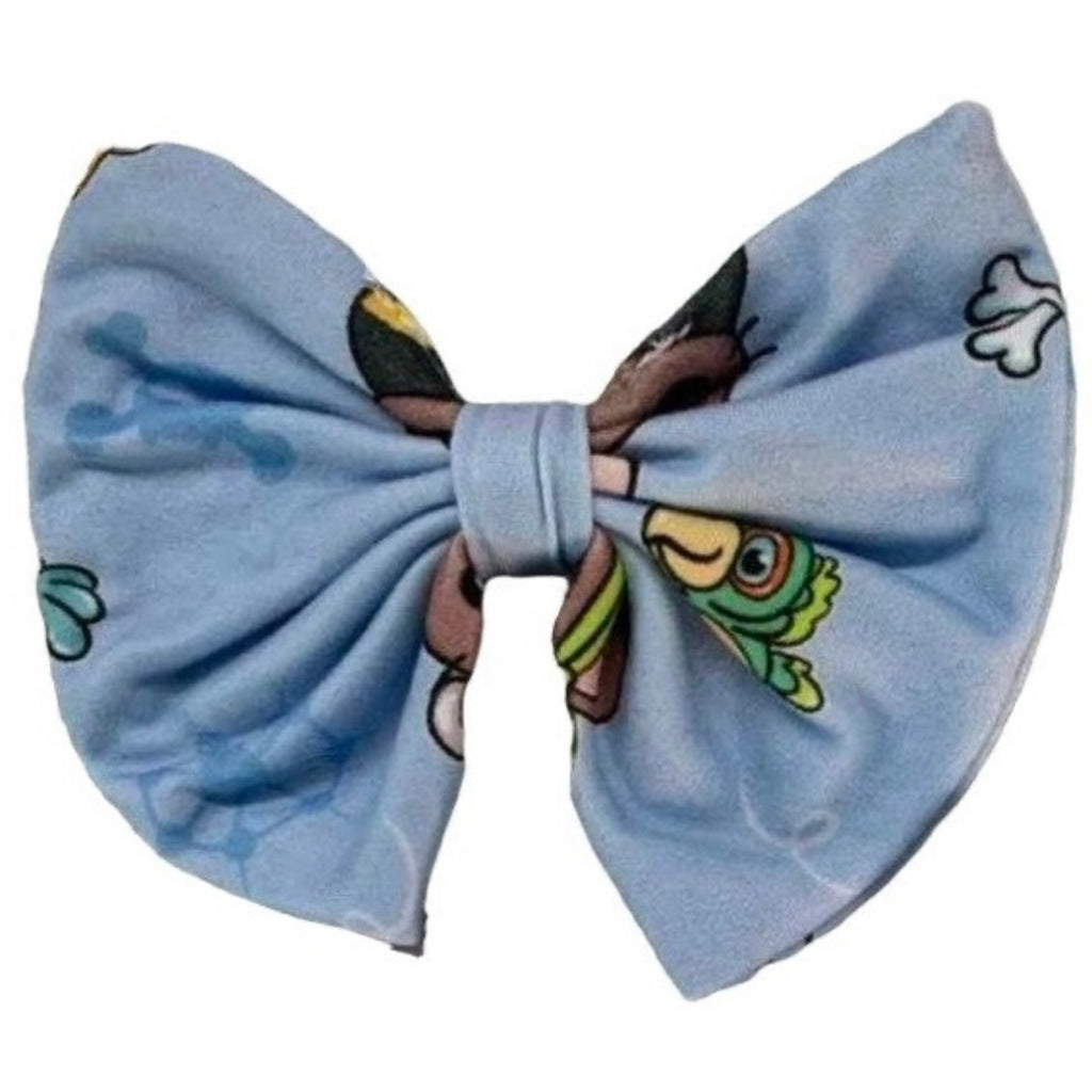 Otters Pirates Fabric Hair Bow