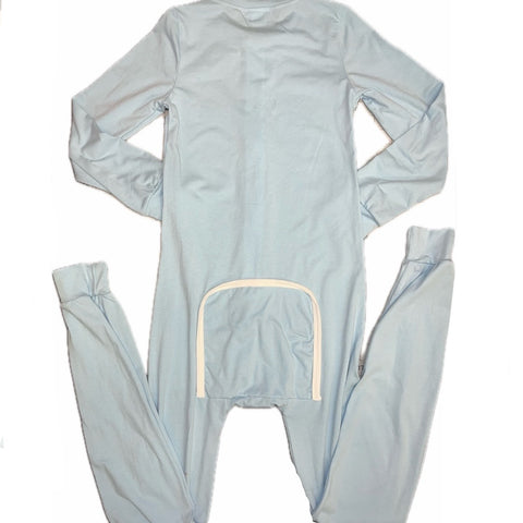 *DEFECT* Lil Blue Baby 1pc Zipper Pajamas second image