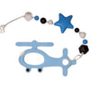 Helicopter Silicone Teether Chewing Toy Pacifier Clip