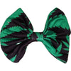 Cannabis Leaves Fabric Hair Bow