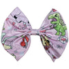 Love Dinosaur Fabric Hair Bow