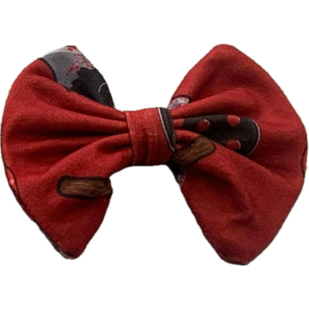 Bloody Bear Fabric Hair Bow