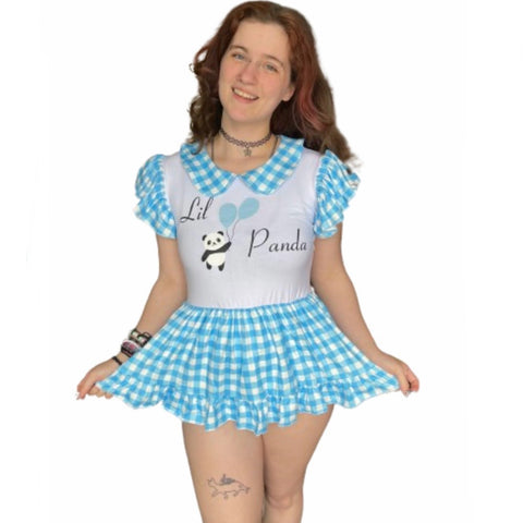 Up in the Air Panda Romper Dress second image