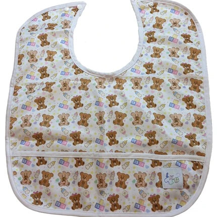 Preschool Bears Water Proof Bib with Pocket