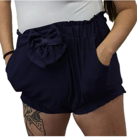 Blue Lightweight Denim Bloomers Shorts second image