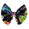 Trick or Treat Dino Black Fabric Hair Bow