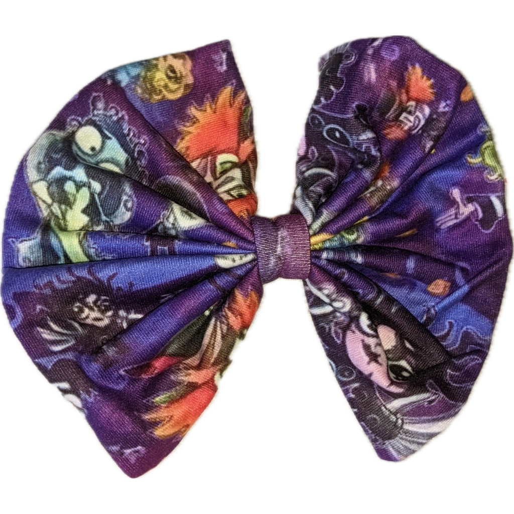 Tim Skull Fabric Hair Bow