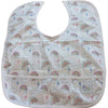 Pastel Dreamland Rainbows Water Proof Bib with Pocket