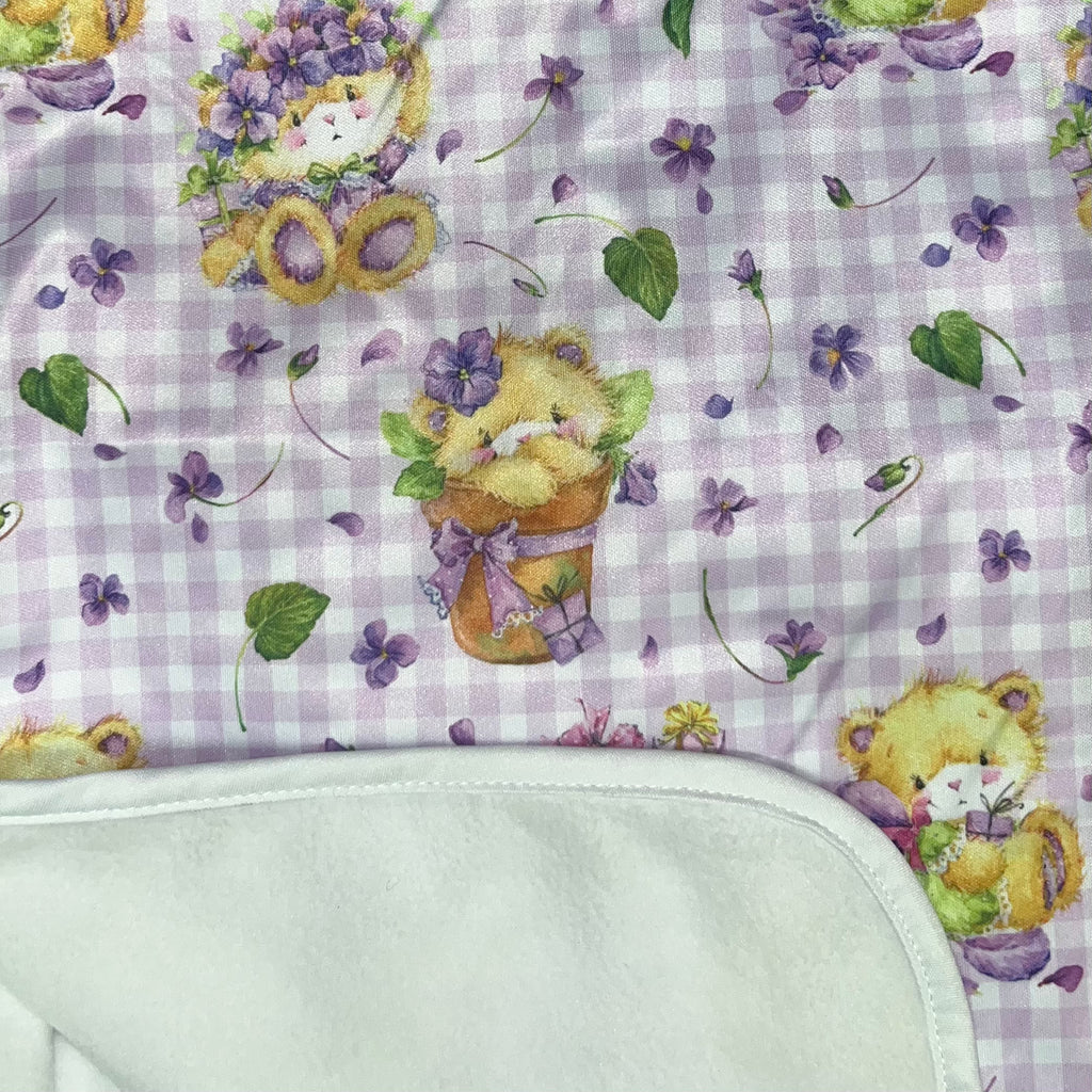 Lilac Spring Bears Adult Changing Mat