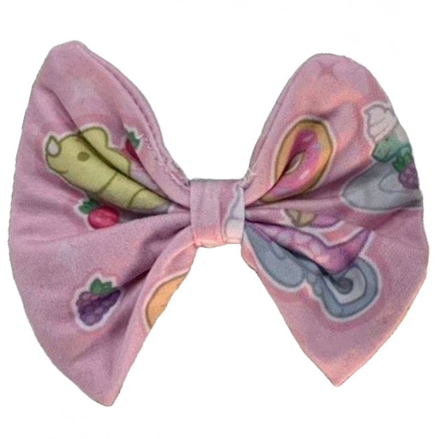 Dino Tea Time Fabric Hair Bow