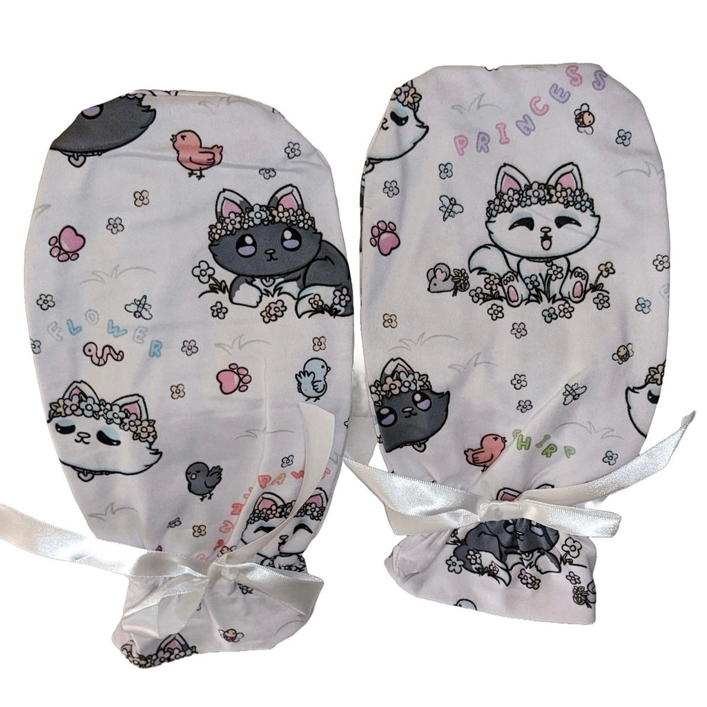 Princess Kitty Springtime Adult Mittens
