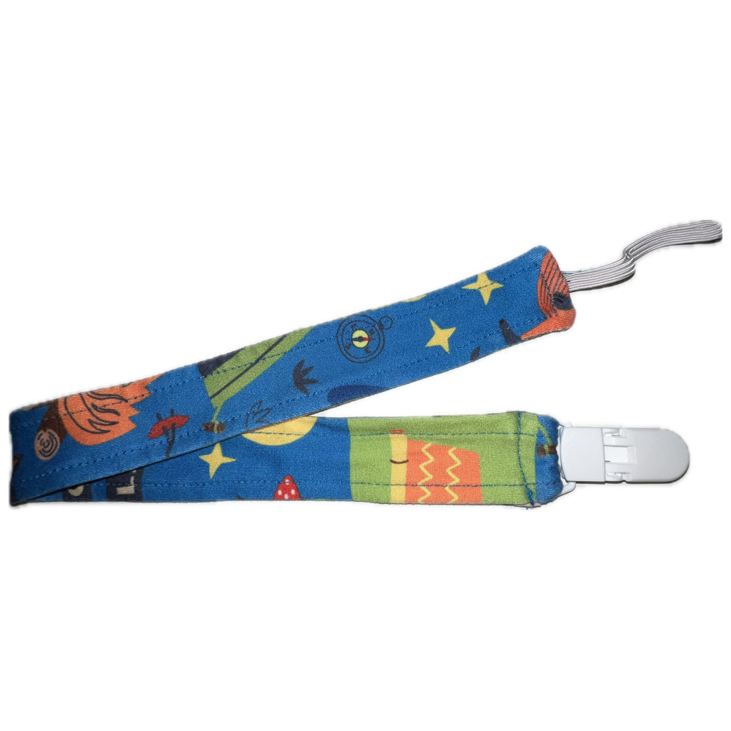 Camping Fabric Pacifier Clip