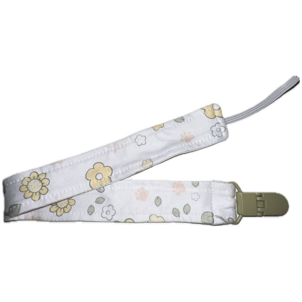 Spring Bears Fabric Pacifier Clip