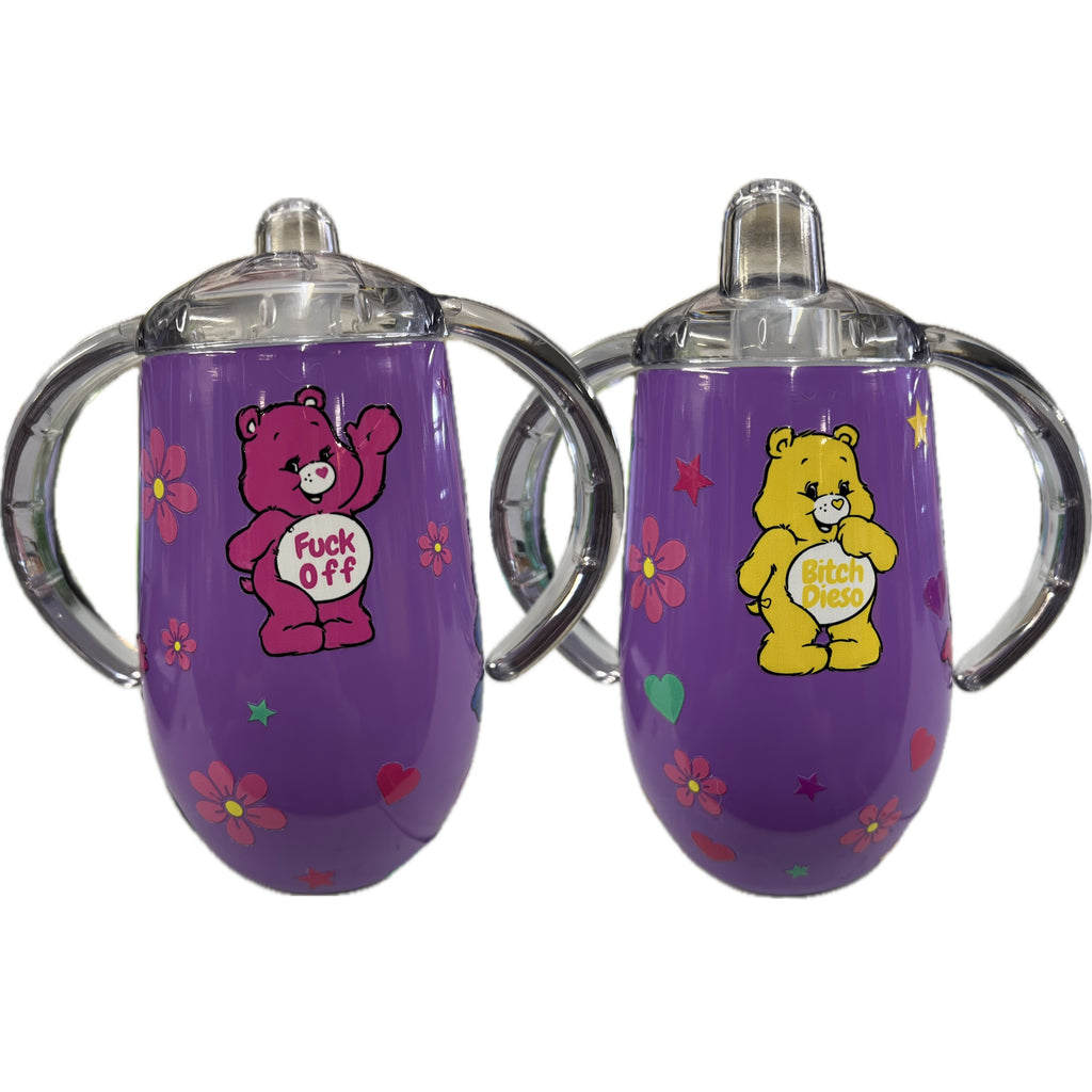 Rainbow Bears 12oz Stainless Steel Sippy Cup