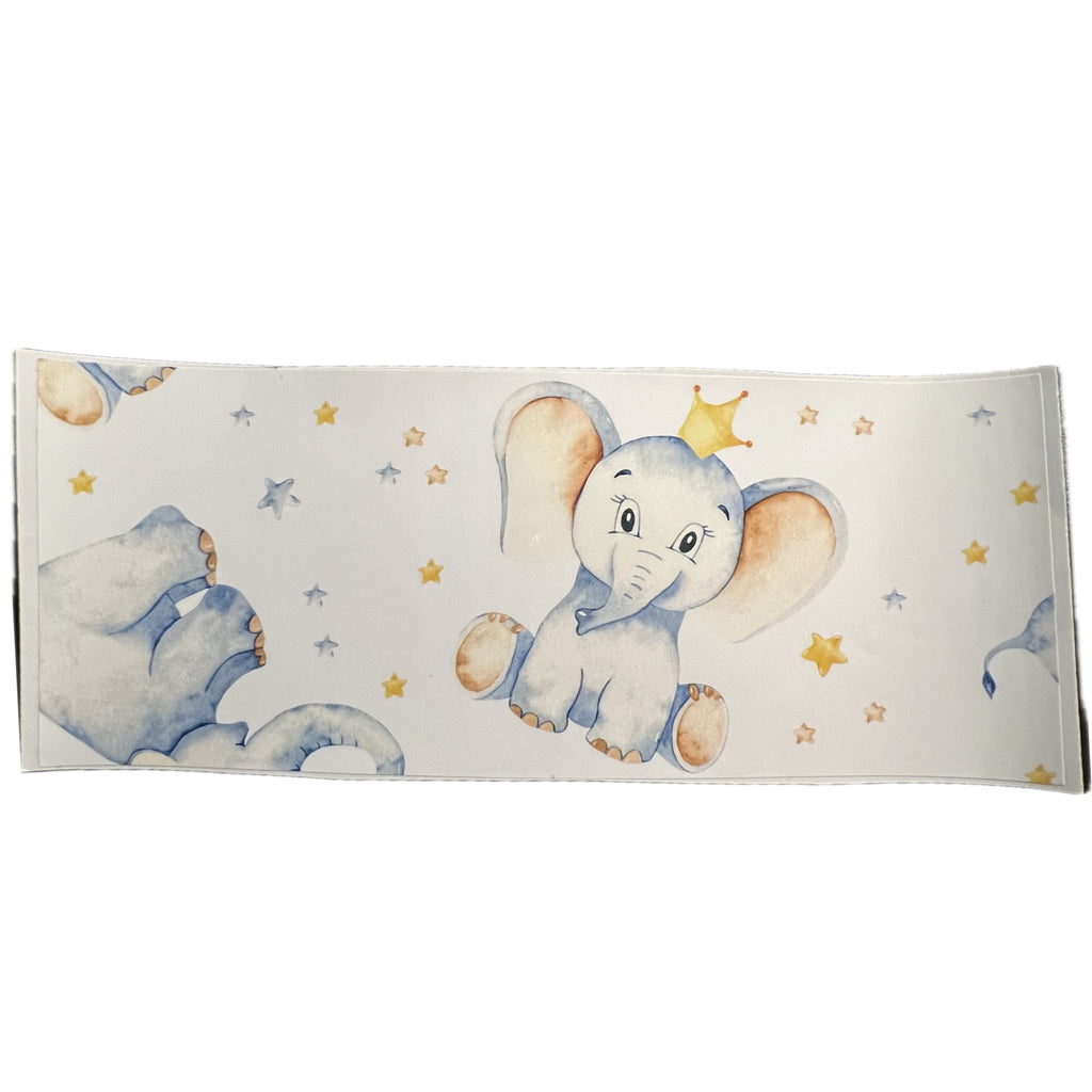 Royal Elephant Landing Strip Diaper Sticker