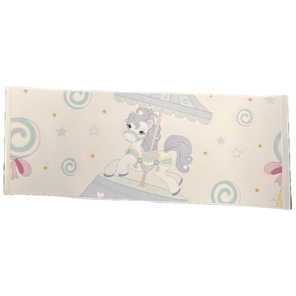 Carousel Ponies Landing Strip Diaper Sticker