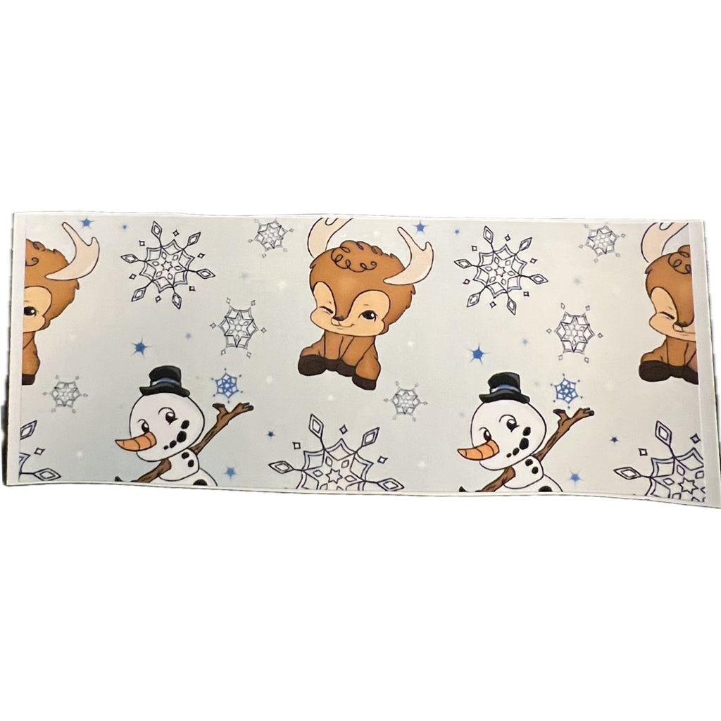 Winter Wonderland Landing Strip Diaper Sticker