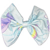 Narwhals & Rainbows Fabric Hair Bow
