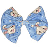 Blue Baby Bunny Fabric Hair Bow