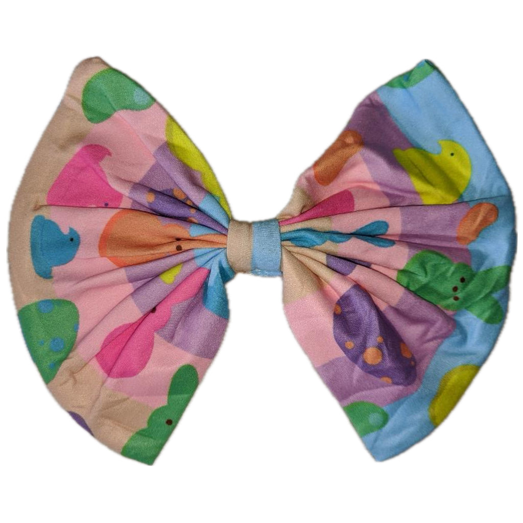 Easter Bunny Fabric Hair Bow