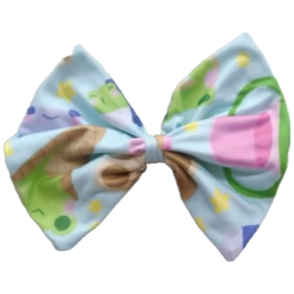 Froggie Treats Fabric Hair Bow