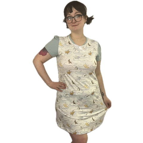 Blue Good Night Bear Nightgown Pajamas second image