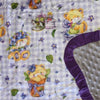 Lilac Spring Bears Snuggle Blanket Medium
