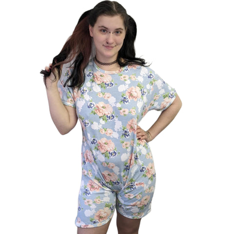 Squishyabdl Blue Flower Cotton Romper second image