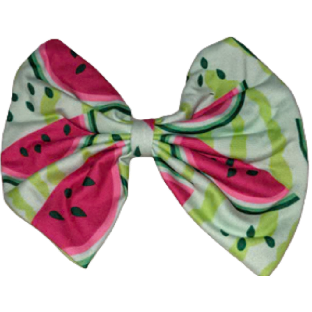 Watermelon Fabric Hair Bow