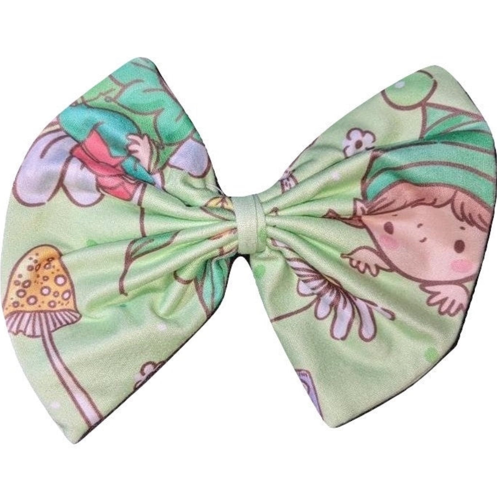 Tiny Gnomes Fabric Hair Bow