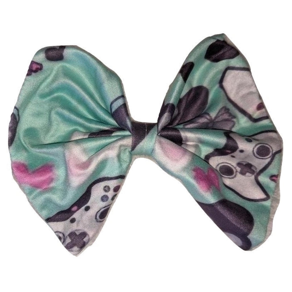 Video Game Fabric Hair Bow
