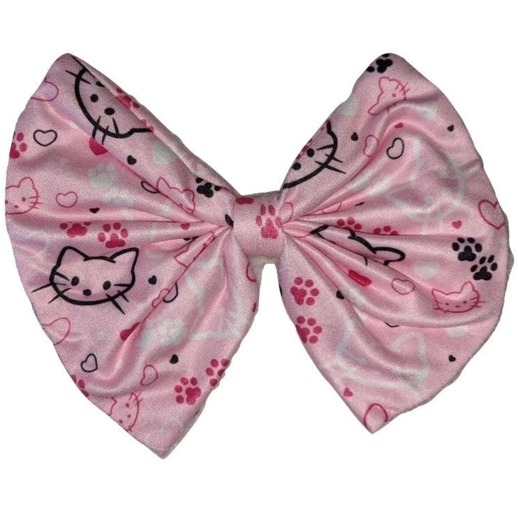 Pretty Kitty Fabric Hair Bow