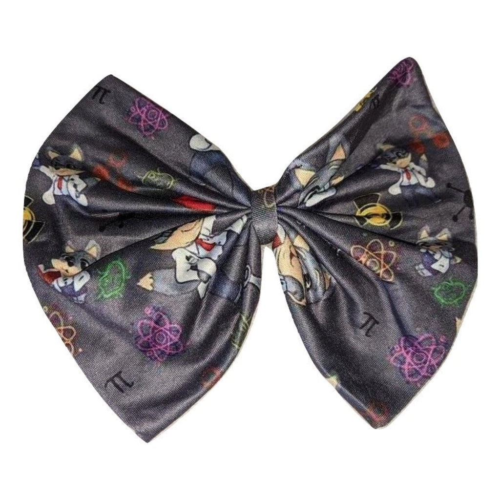 Professor Wolf Fabric Hair Bow
