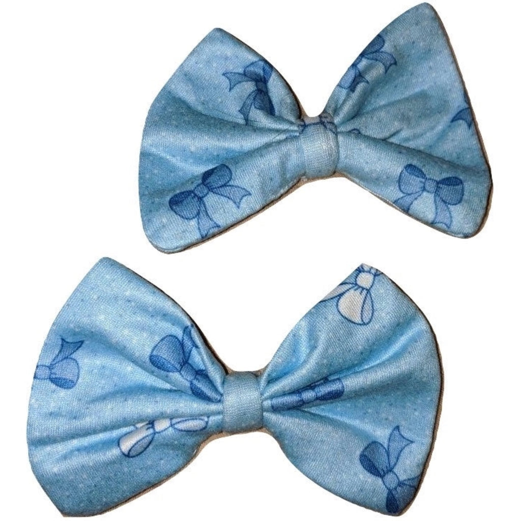 Lil Pretty Bows Fabric 2pc Hair Bow Set