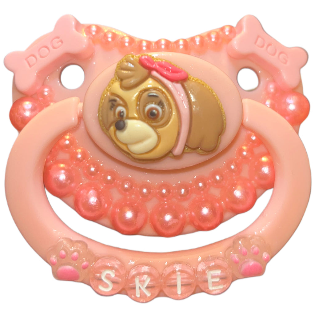 Pink Puppy Hand Crafted Deluxe Pacifier