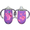 Pink Dinosaur 12oz Stainless Steel Sippy Cup