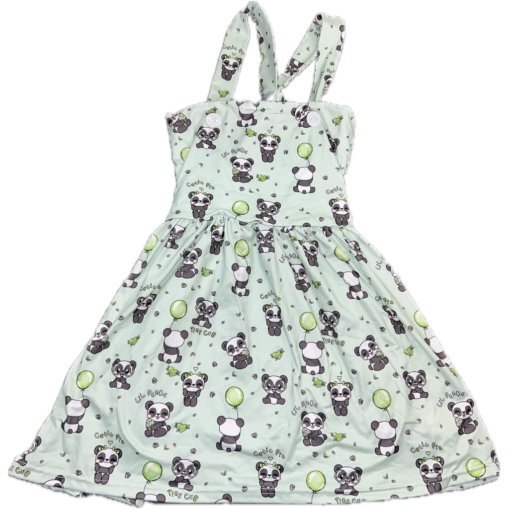 Silly Panda Suspender Skirt Dress