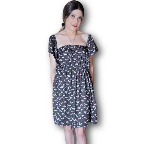 Pastel Bats Off the Shoulder Dress second image