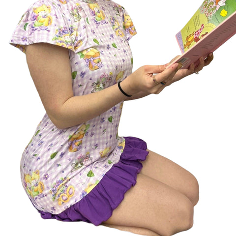 Lilac Spring Bears Nightgown Pajamas second image