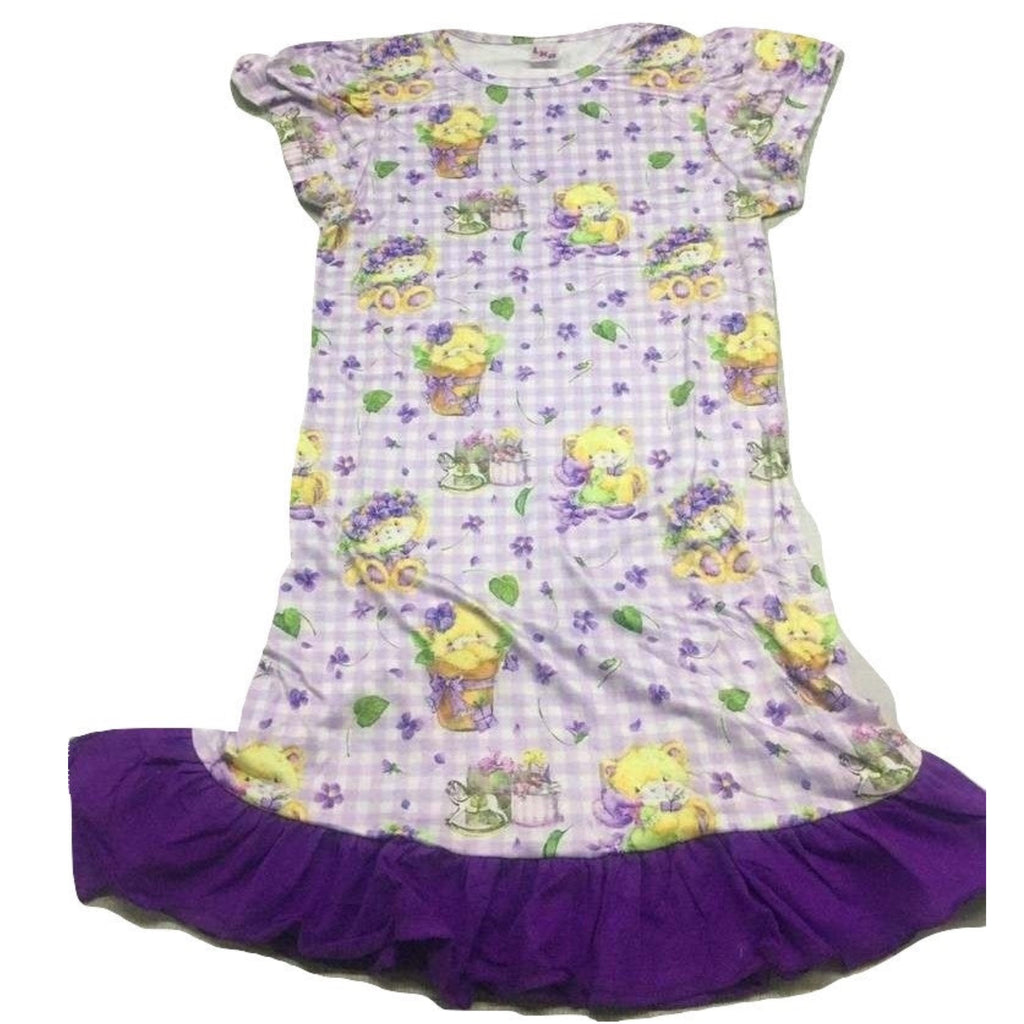 Lilac Spring Bears Nightgown Pajamas