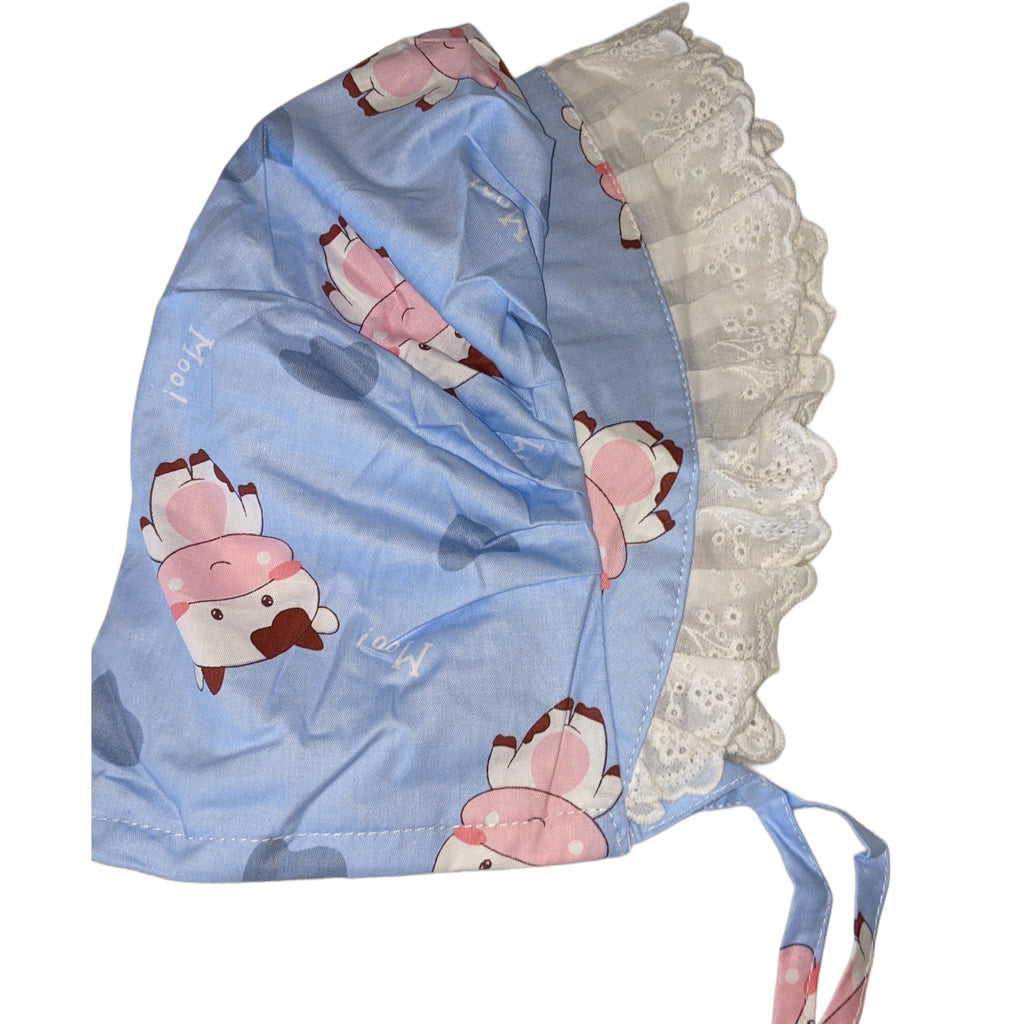 Lil Moo Moo Adult Baby Bonnet