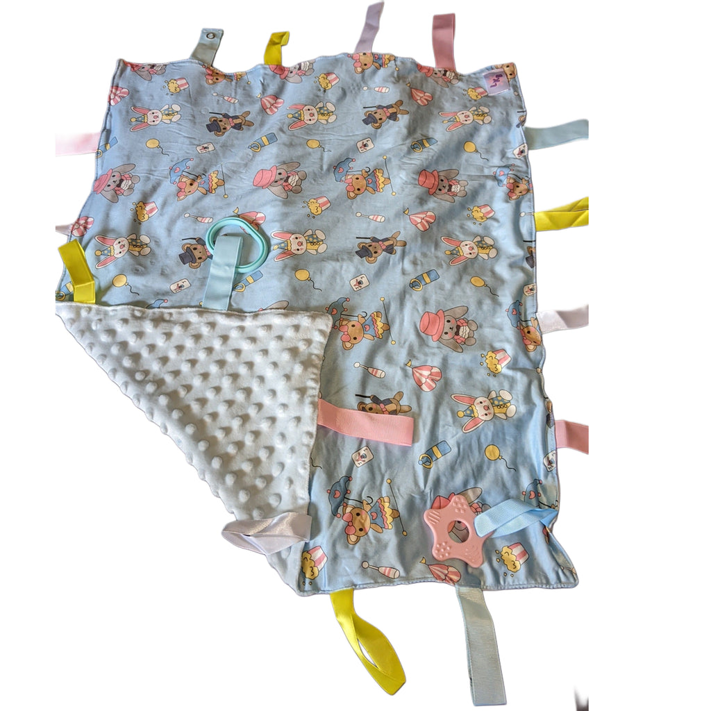 Blue Lil Circus Security Sensory Blanket