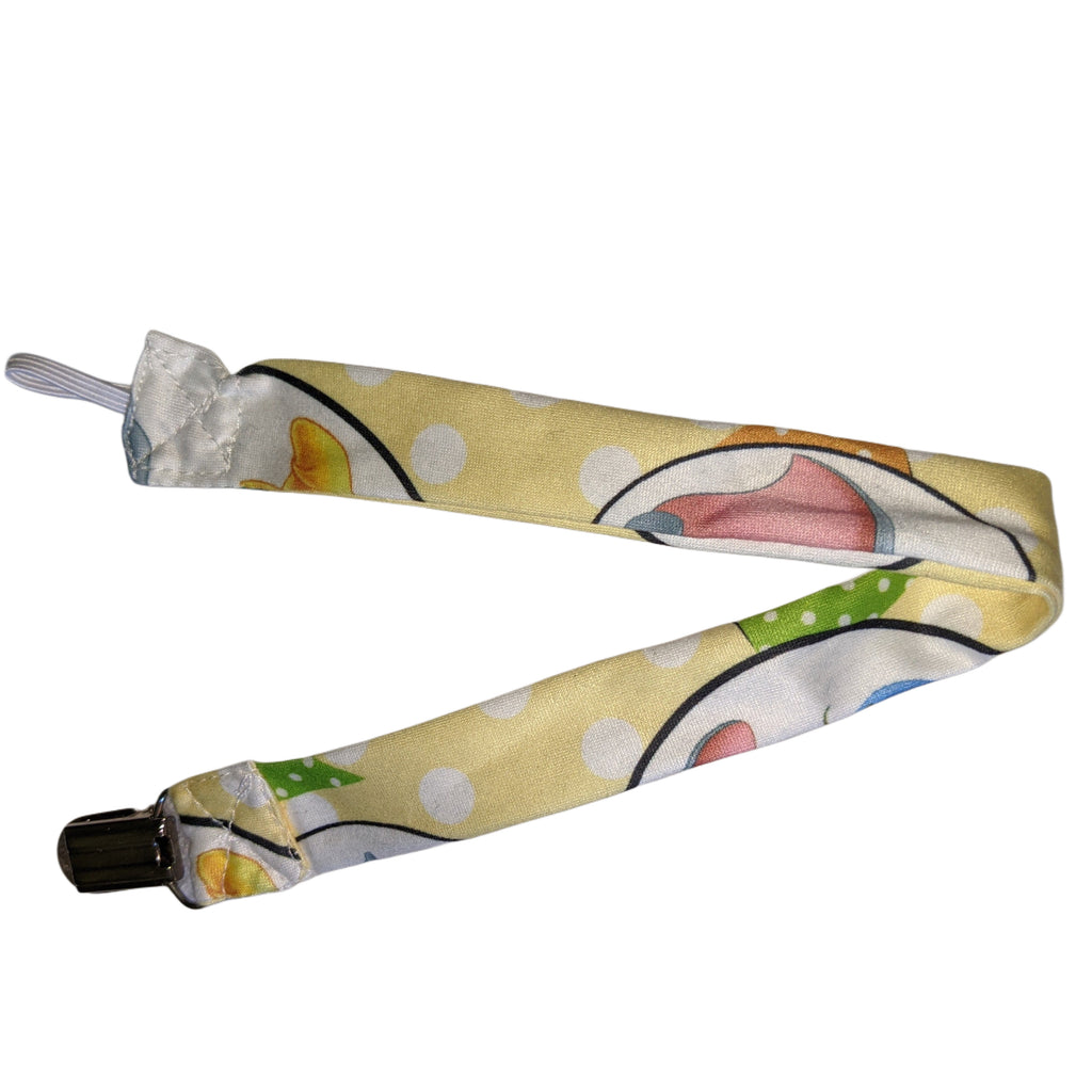 Elephant Cartoon Fabric Pacifier Clip