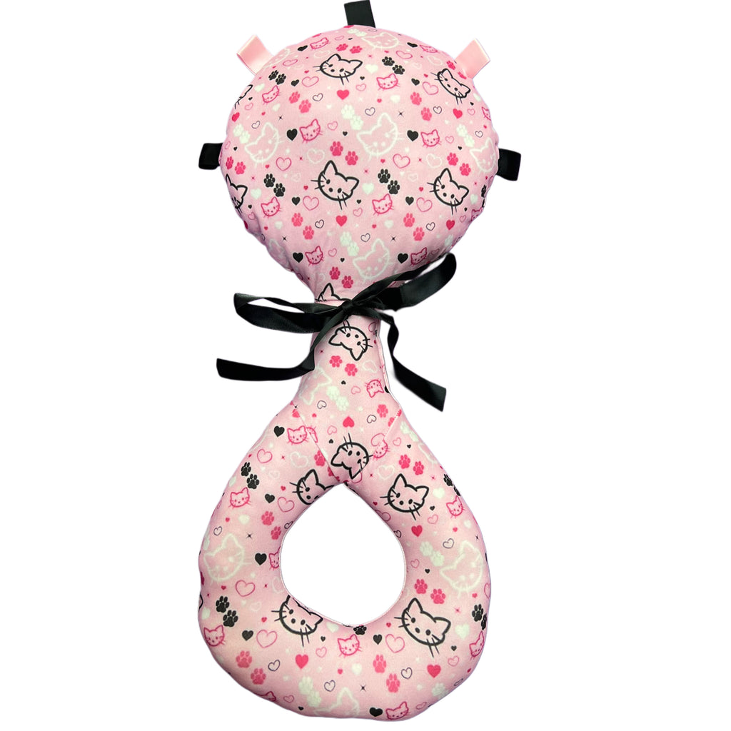 Pretty Kitty Large Fabric Rattle