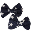 Twinkle Little Star Fabric 2pc Hair Bow Set