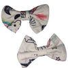 Magical Unicorns Fabric 2pc Hair Bow Set