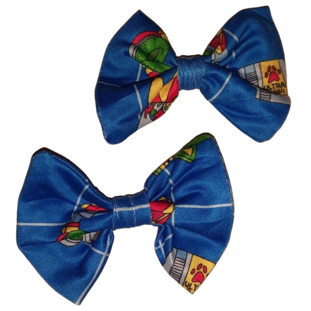 Ultra Puppy Acrade Fabric 2pc Hair Bows Set