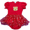 V2 Holiday Reindeer TuTu Romper Dress